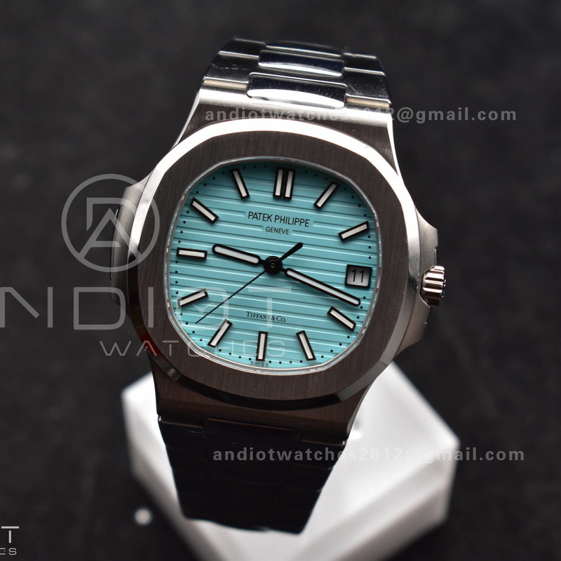 Nautilus 5711 3KF 1:1 Best Edition Tiffany Blue Dial on SS Bracelet A324 Super Clone V2